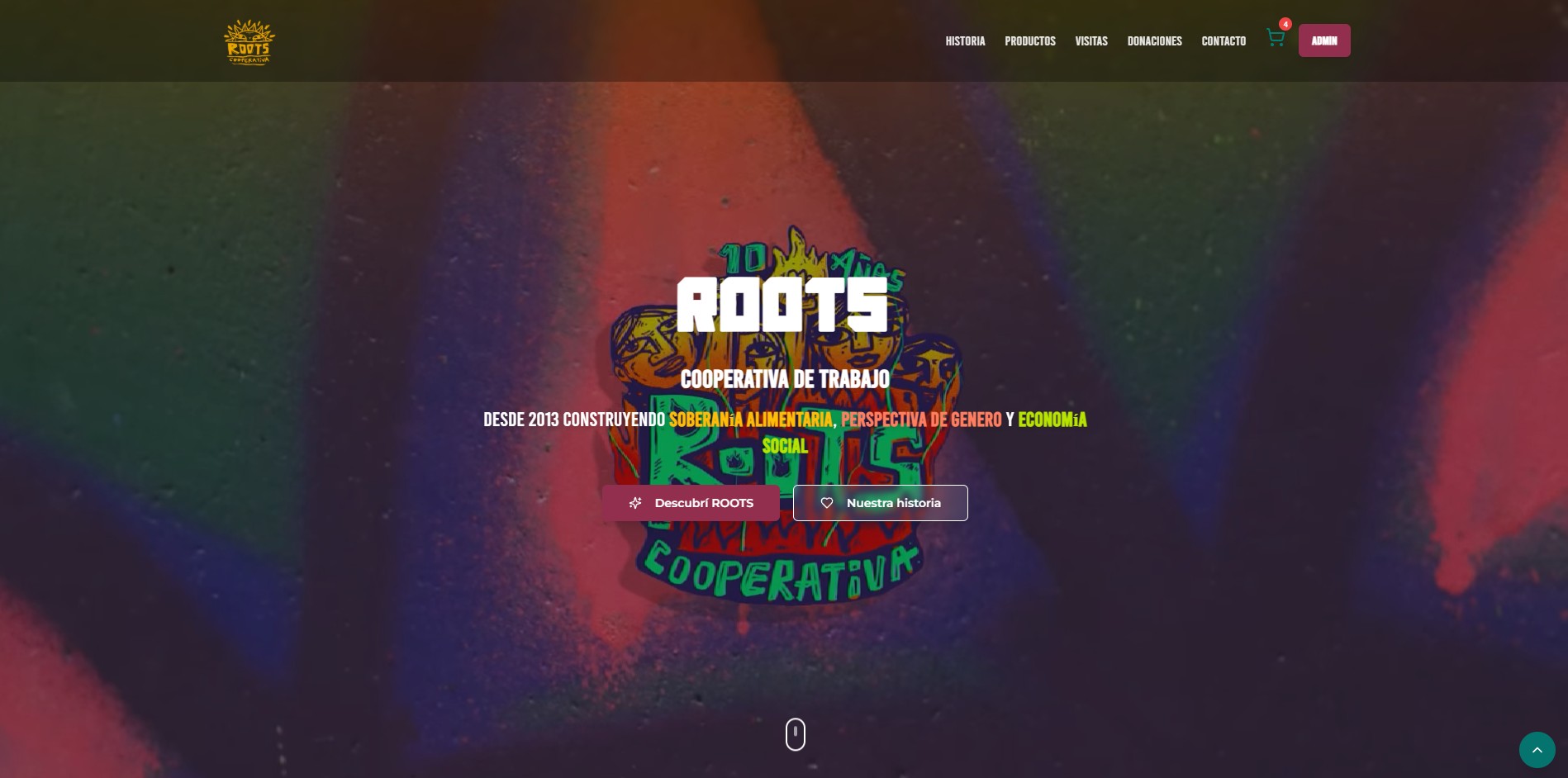 Aplicación Web Cooperativa de Trabajo Roots Ltda